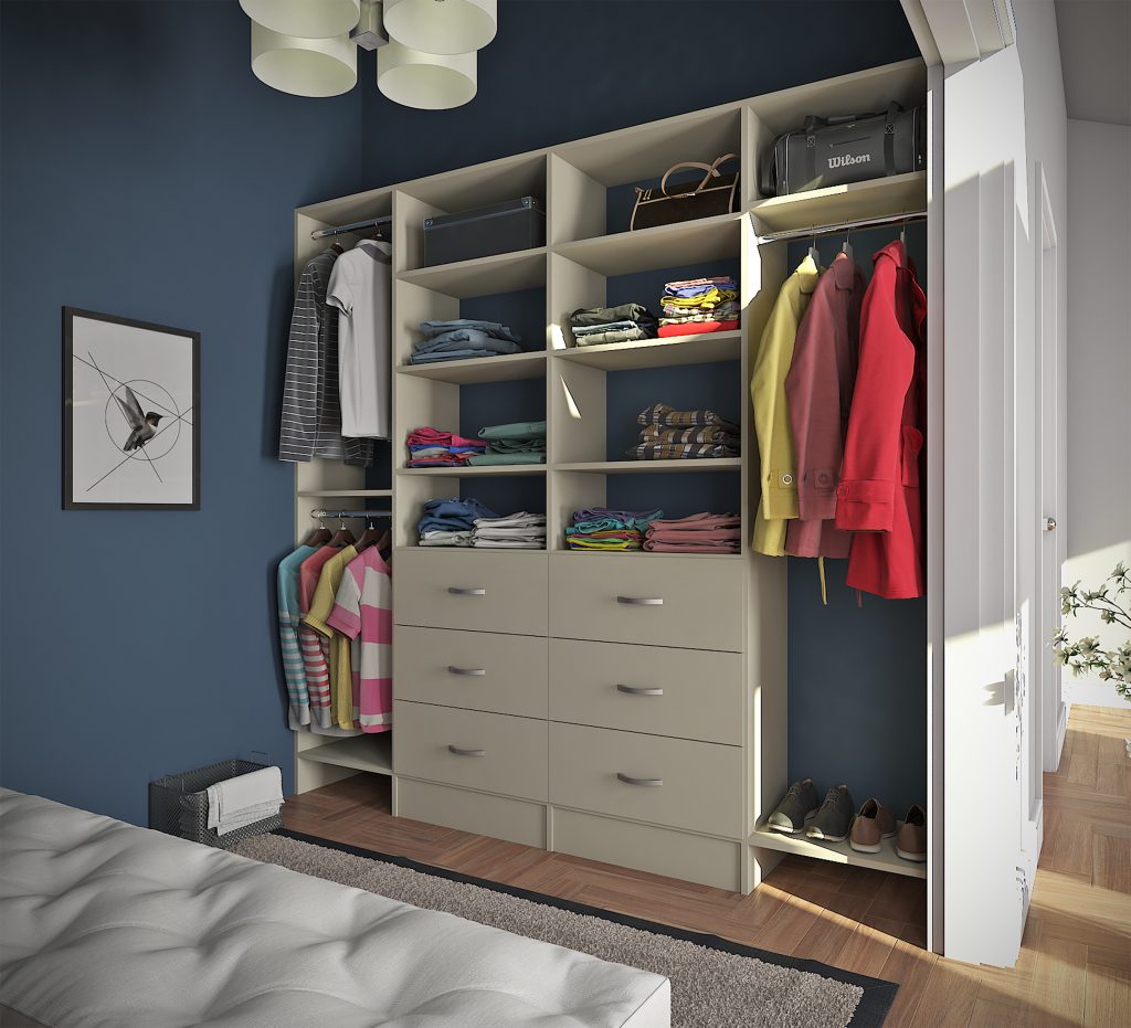 reach-in closet designs